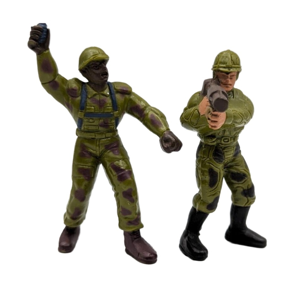 Vintage Mattel Guts G.U.T.S. soldier figure toy‎ 1986 army us Lot Of 2